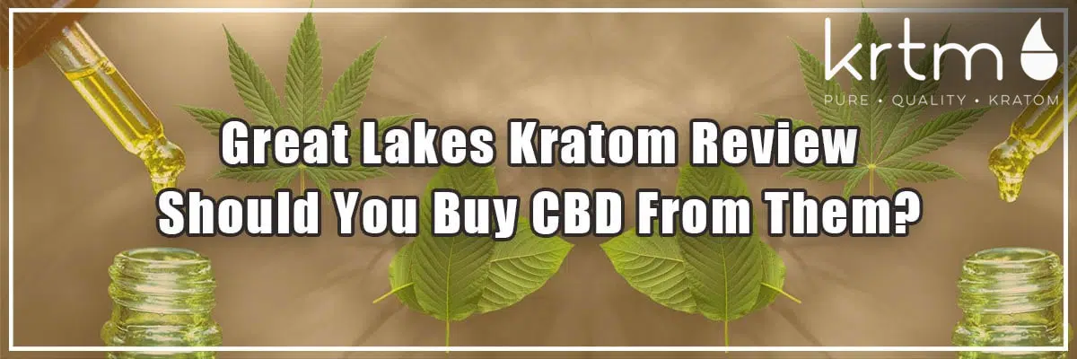 Great Lakes Kratom review banner: "Should You Buy CBD from them?"