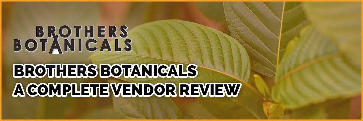 Brothers Botanicals vendor review banner with logo