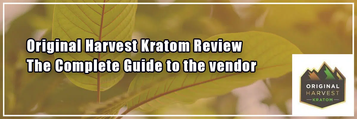 Original Harvest Kratom review banner and company logo