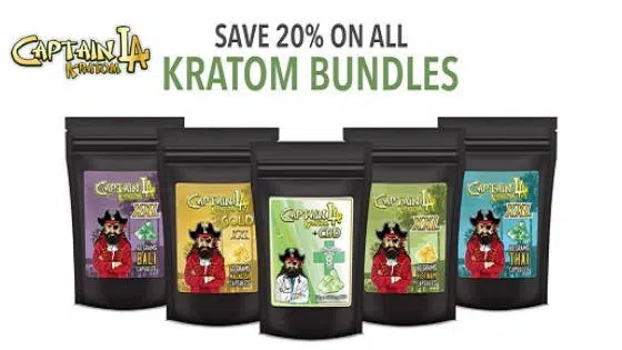 image of captain kratom product line