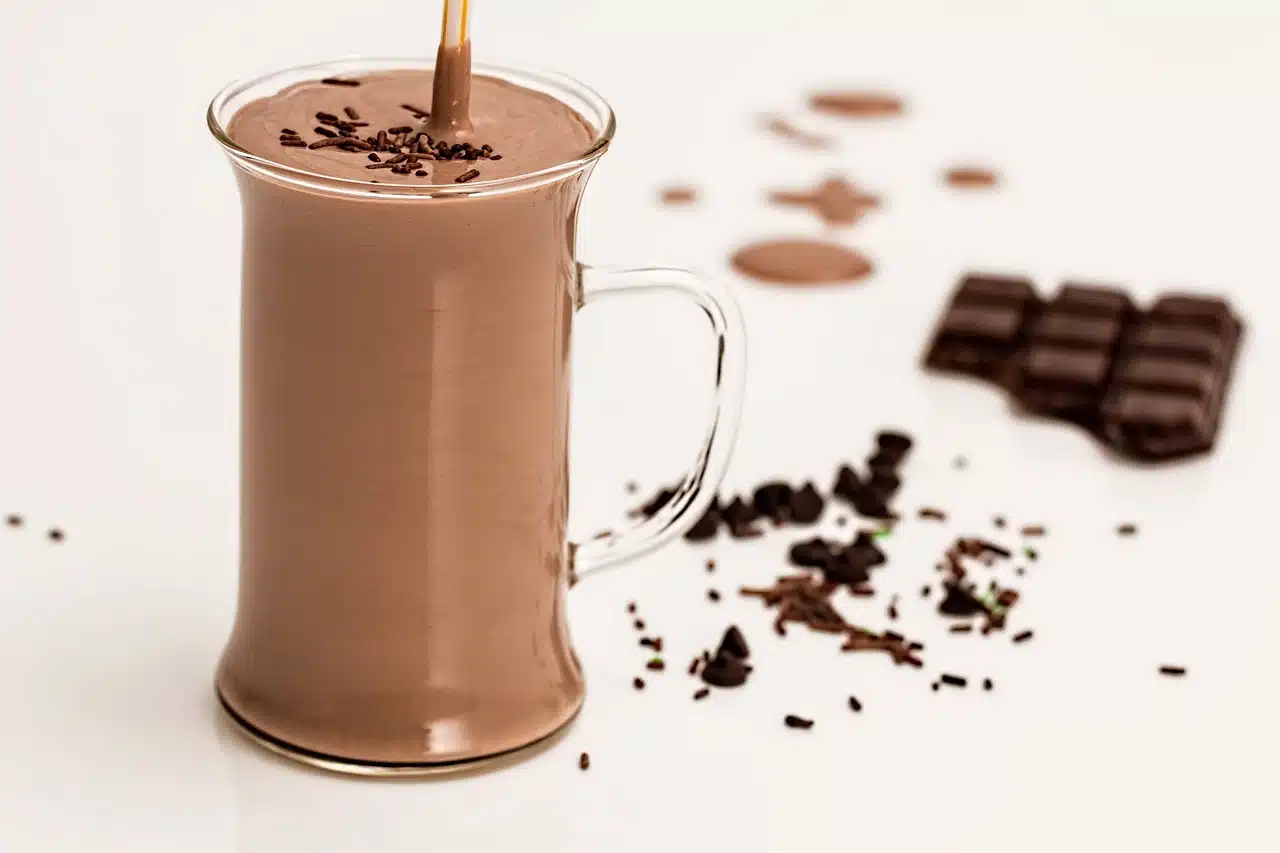 Chocolate milk smoothie