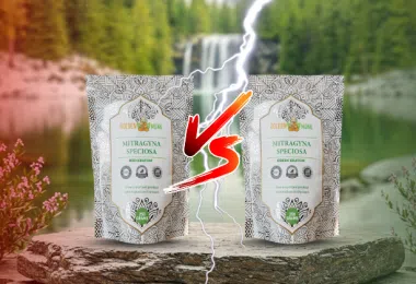 difference between red and green kratom