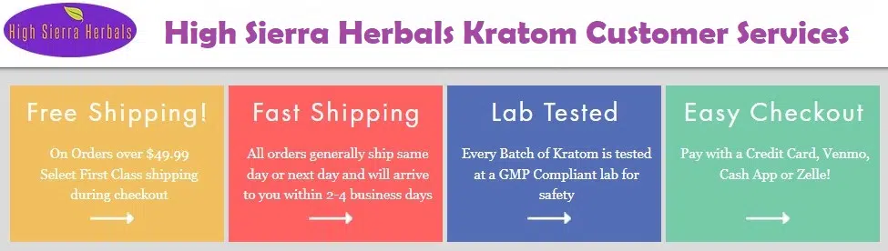 image of high sierra herbals kratom customer service