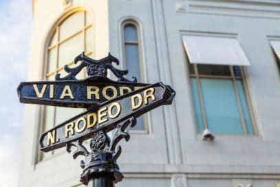 Rodeo Drive street signs
