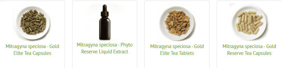 image of phytoextractum kratom products