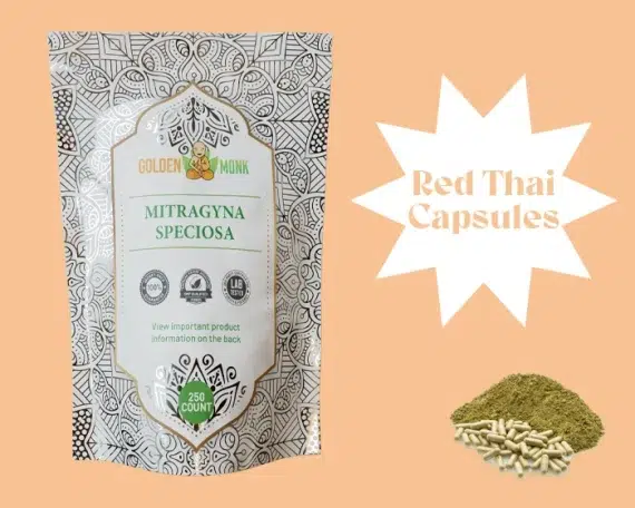 red thai kratom capsules