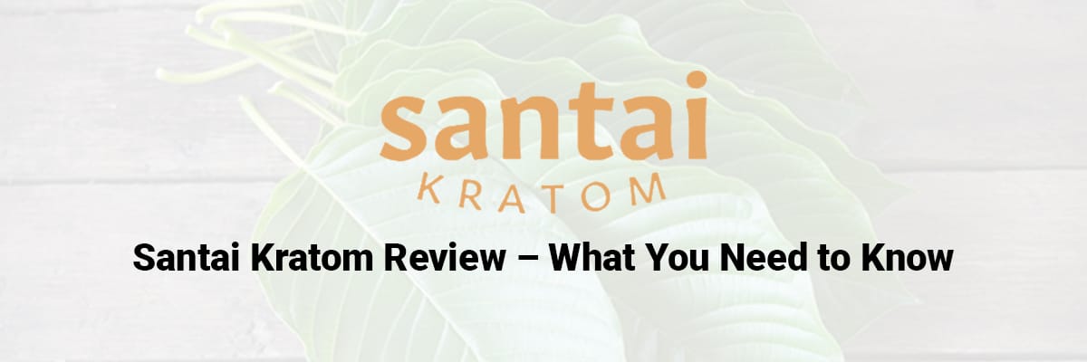 Santai Kratom logo and review banner