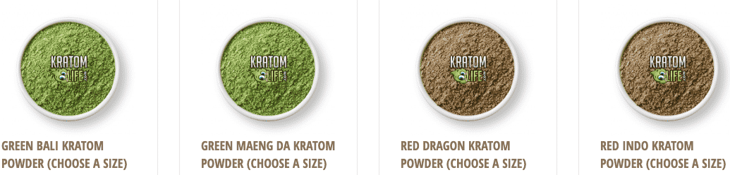 image of kratom life products