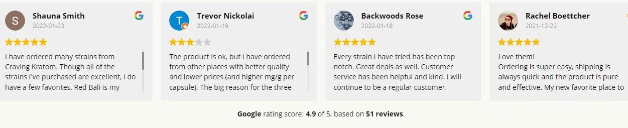 image of craving kratom product reviews