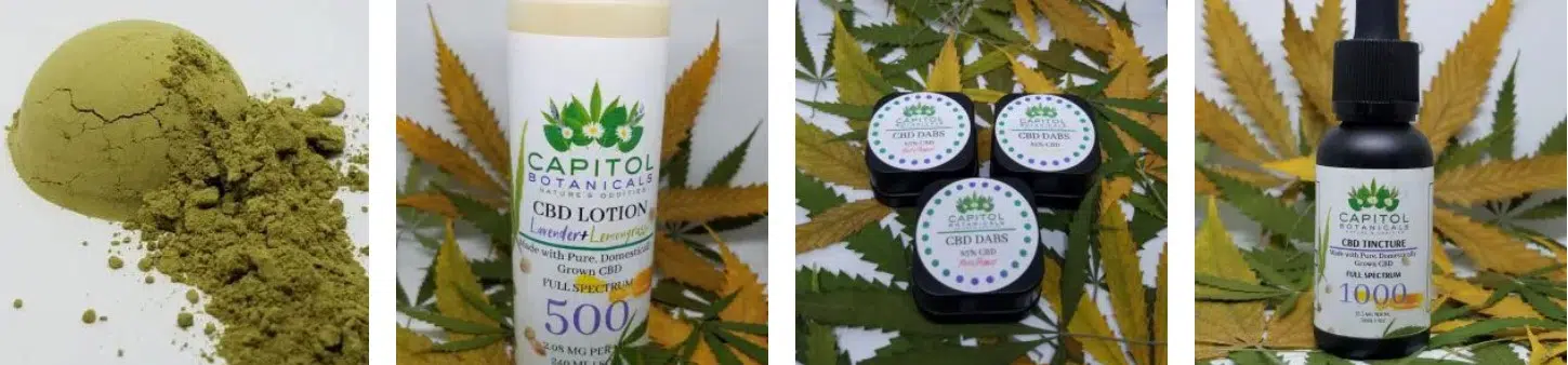 image of products of capitol botanicals