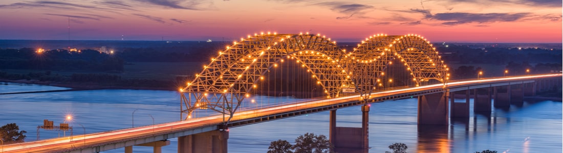 View of Memphis and town that might have Tennessee Kratom vendors