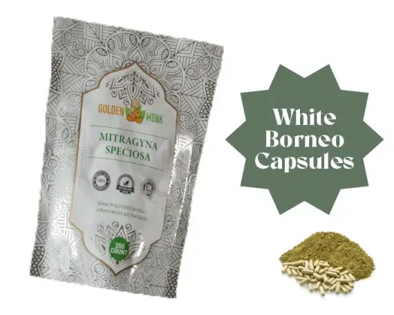 white borneo kratom capsules