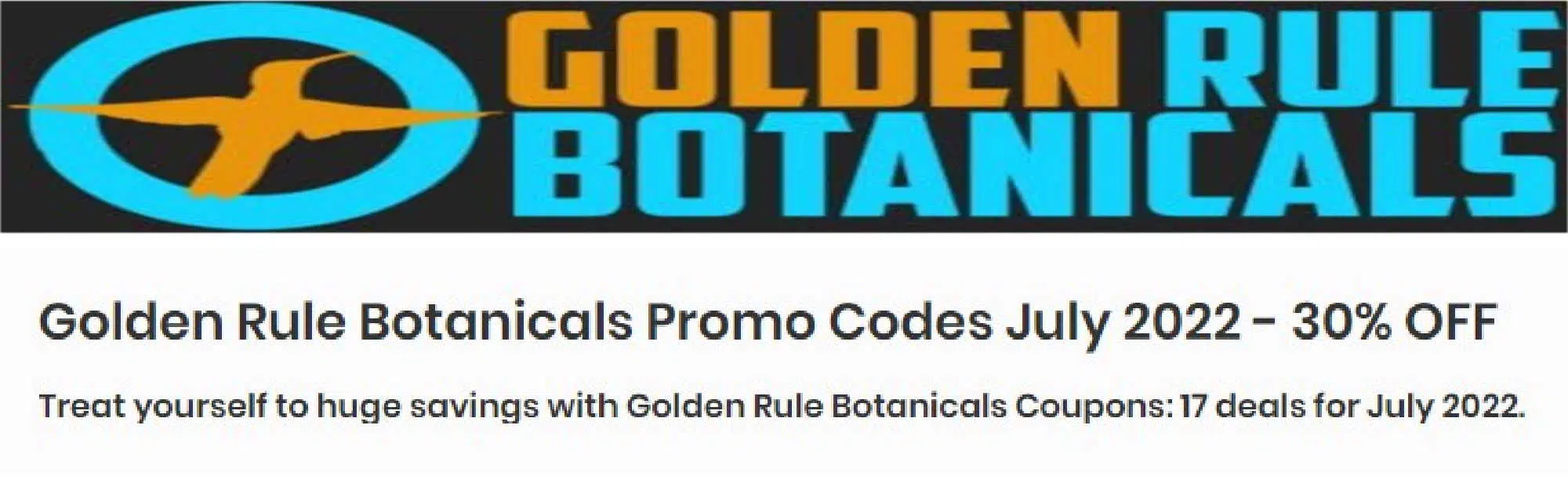 image of golden rule botanicals coupon