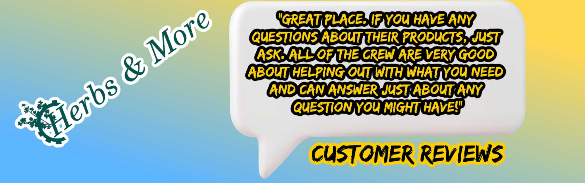 image of herbs and more customer reviews