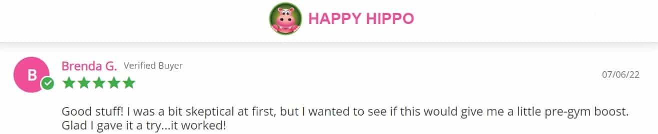 image of happy hippo customer review