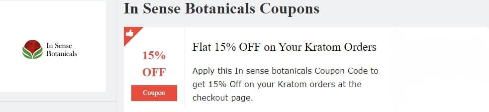 image of in sense botanicals products coupon