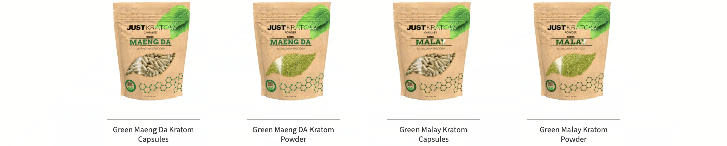 image of just kratom products