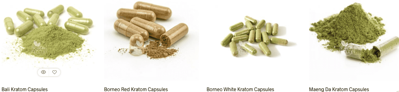 image of kratom gallery products