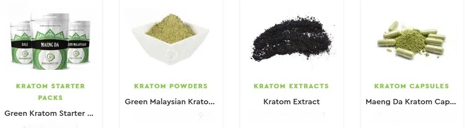 image of kratom mystic products 