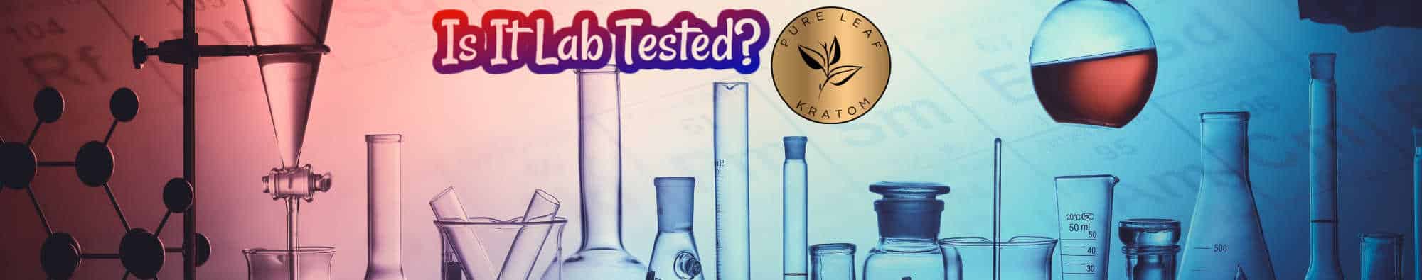 image of pure leaf kratom lab test