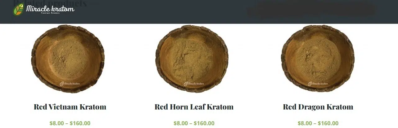 image of miracle kratom products cost