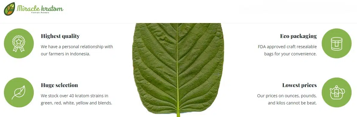 image of miracle kratom products customer service