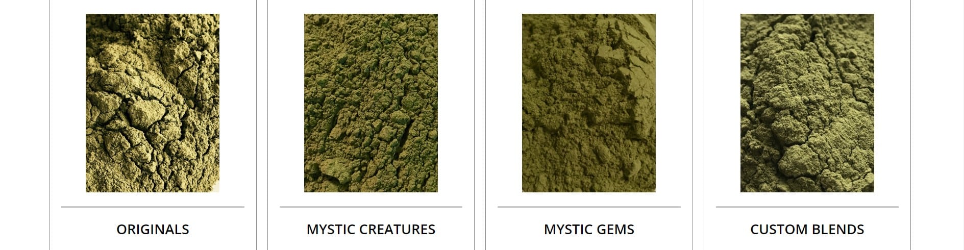 image of mystic island kratom product line