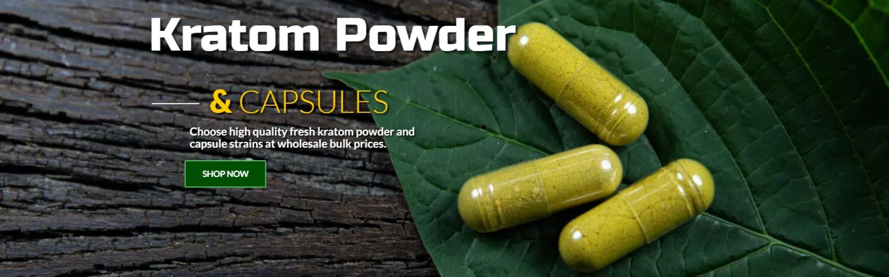 natures home remedy kratom powder and capsules