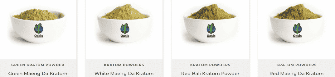 image of oasis kratom products