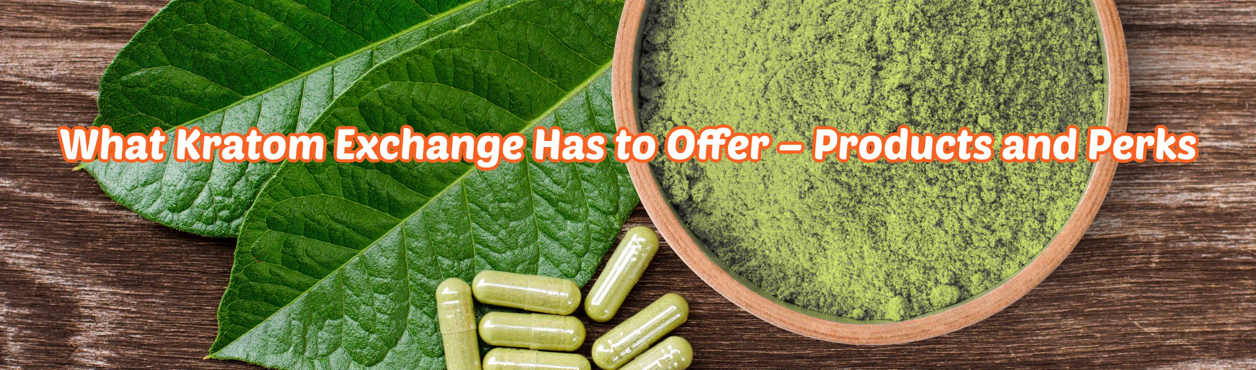 What kratom exchange has to offer - products and perks