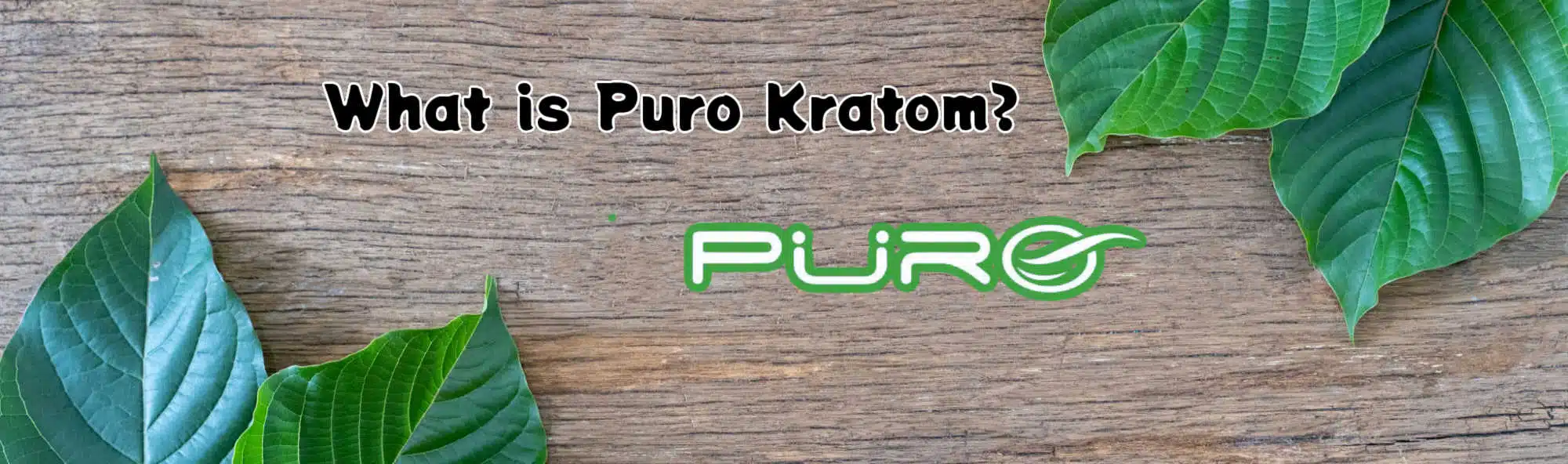 "what is puro kratom?" banner