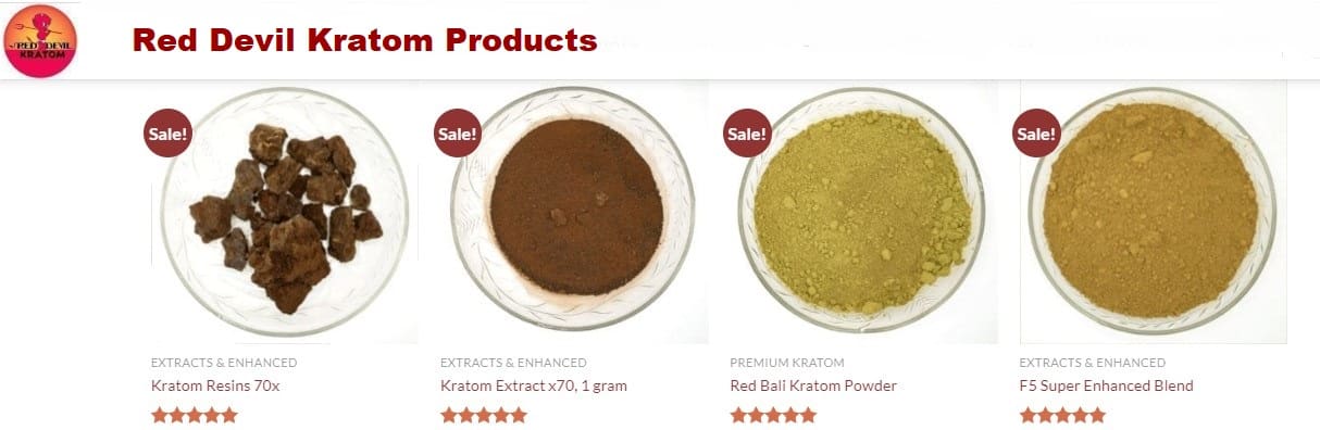 image of red devil kratom products