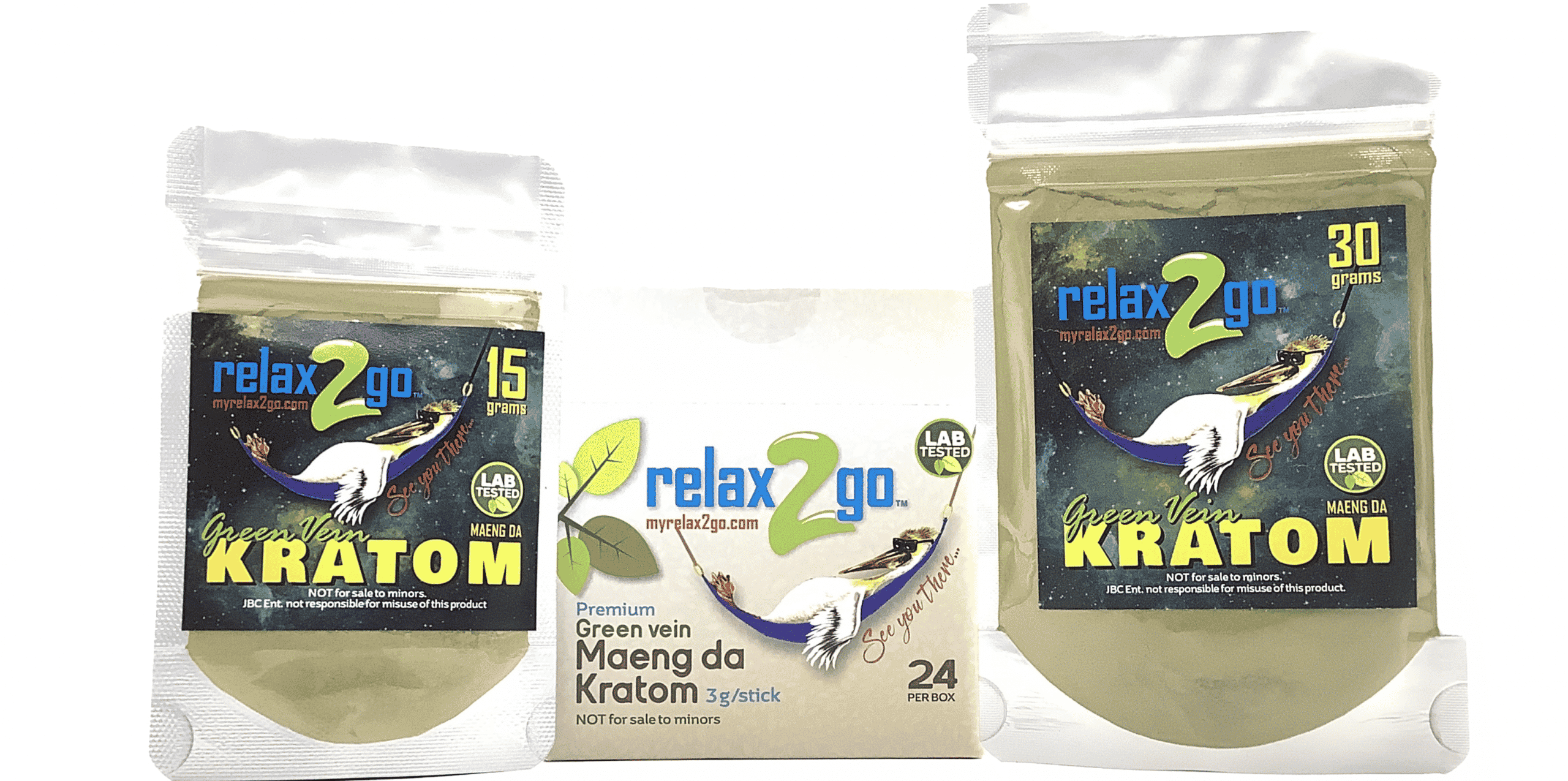 image of relax 2 go kratom products