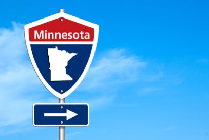 Minnesota road sign