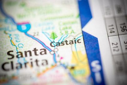 Kratom vendors in Castaic CA can be found on this closeup of a California map