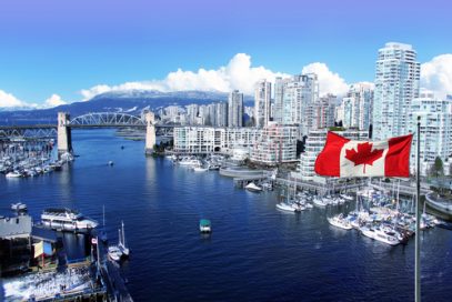 Online Kratom Vendors in Canada (Canada Waterway and Canadian flag shown)