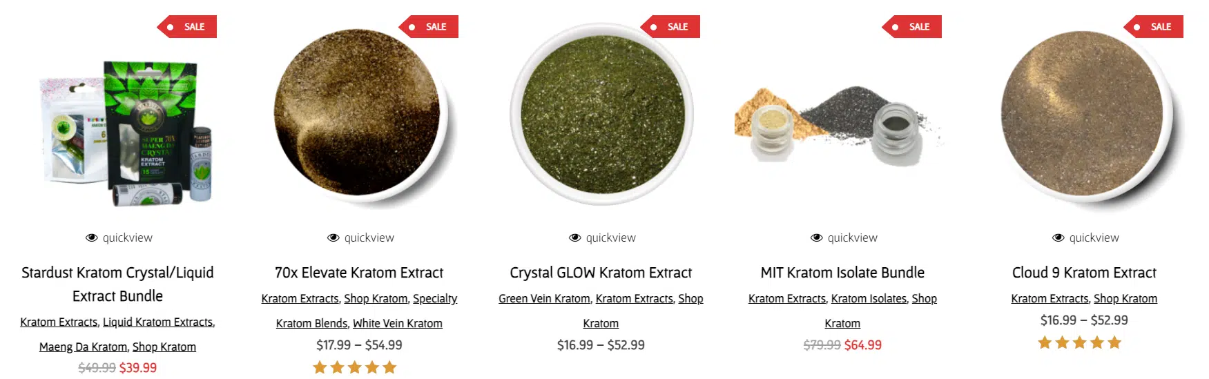 image of stardust kratom products
