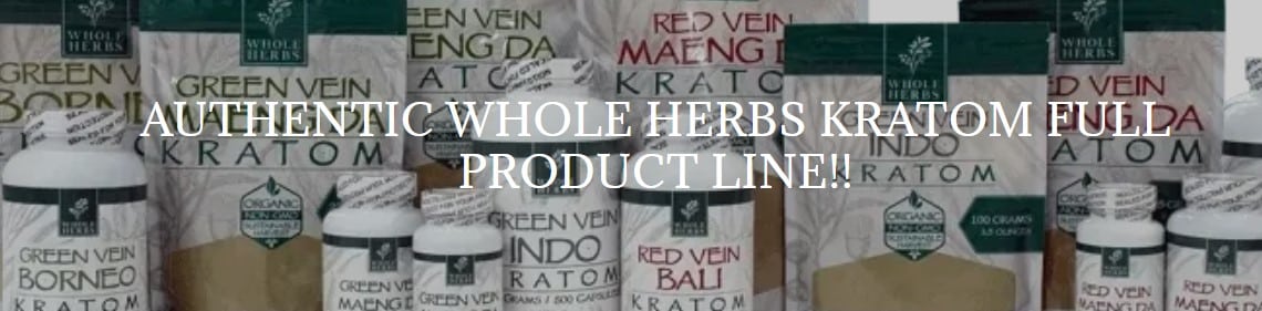 image of whole herbs kratom product line